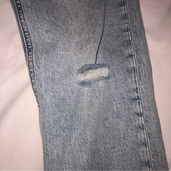 Gap Kids Easy Taper Size 10 Distressed Blue Light Wash Jeans Boys - Picture 9 of 11